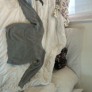 Shein 3XL grey sweater with bow